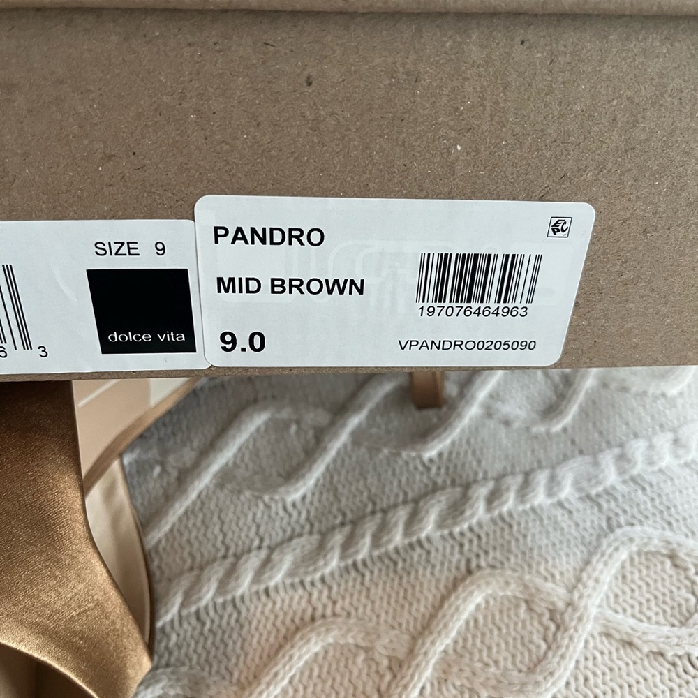 Dolce Vita “Pandora” Ankle Buckle mid- brown Platform Block Heel Sandals SZ 9 - Picture 5 of 16